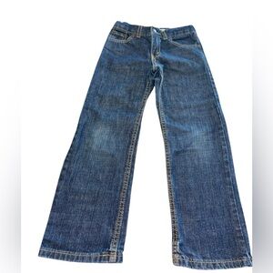Levi’s 514 Boys Jeans Size 7 Reg Straight Leg Dark Wash Denim